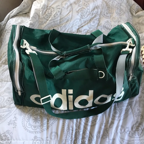 adidas Handbags - Adidas green duffel gym bag